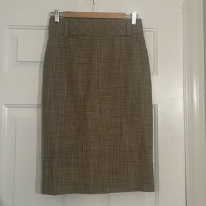 Plaid Banana Republic Pencil Skirt